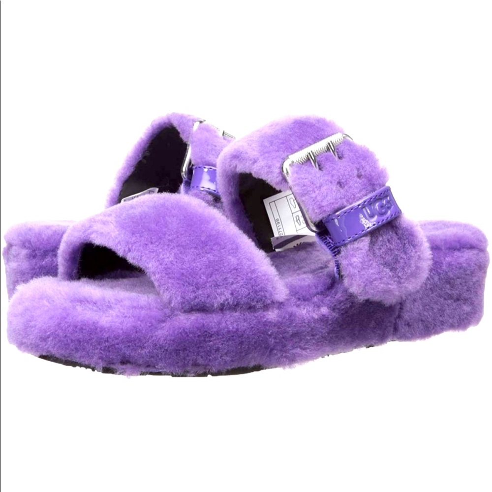 Purple Fuzz Yeah UGG slipper sandals
